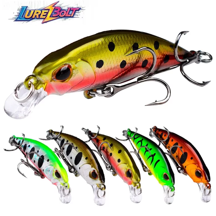 LureBolt Fat Crankbaits - Best Shallow Water Floating Short Lip Lures for Fishing
