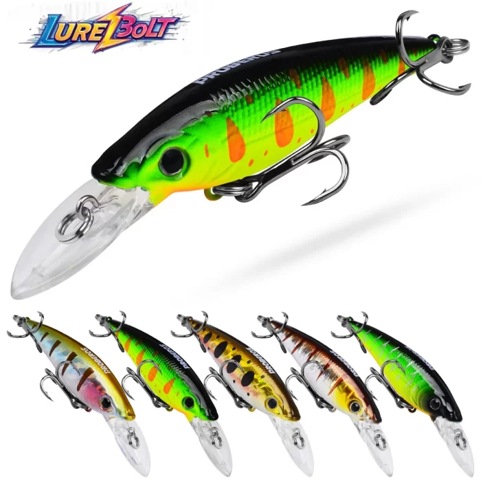 LureBolt Deep Diving Long Lip Lures - Top Deep Water Fishing Crankbaits for Anglers