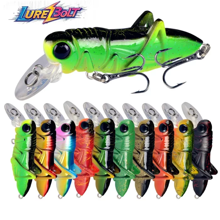 Grasshopper Fishing Lure - Realistic Insect Hard Bait for Freshwater Fishing