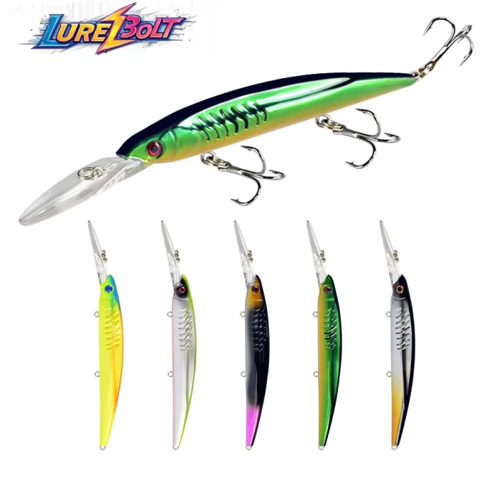 Deep Diving Minnow - Long Lip Hard Bait in Multi Colors