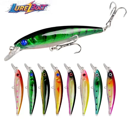 Medium Diving Minnow - Short Lip Multi-Color Hard Bait
