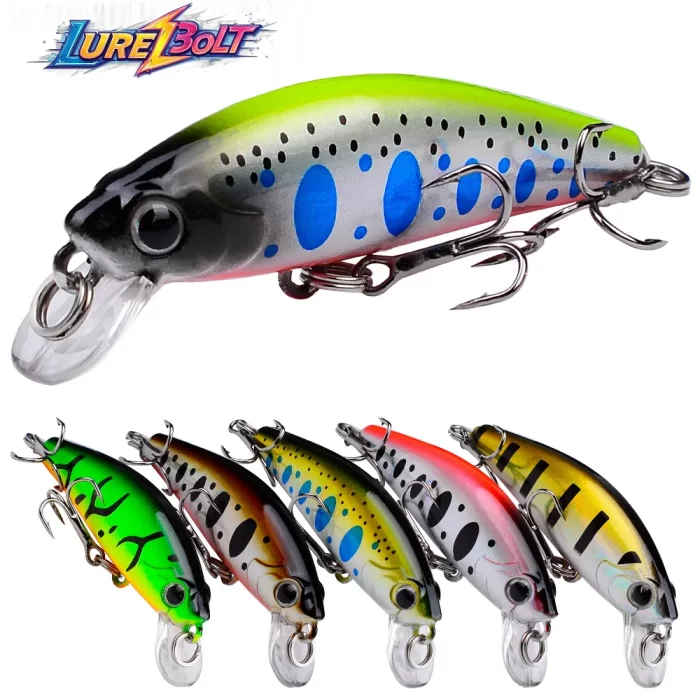 LureBolt Mini Crankbaits - Best Shallow Water Short Lip Fishing Lures for Bass