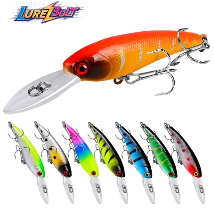 LureBolt Deep Diving Minnow Lure | Big Lip Design for Deep Water Predators