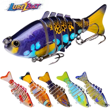 High-quality realistic fishing lure set, colorful artificial bait for various fishing environments
