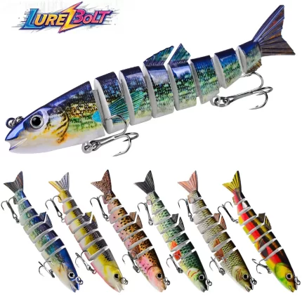 High-quality colorful realistic fishing lure set for various fishing environments