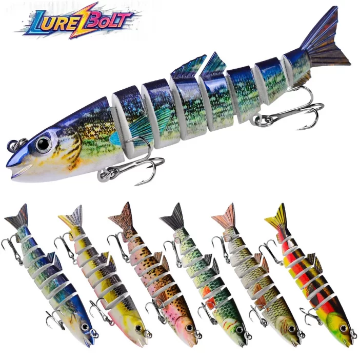 High-quality colorful realistic fishing lure set for various fishing environments