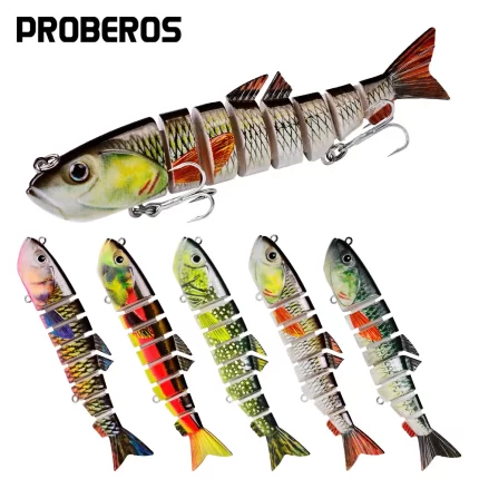 PROBEROS colorful realistic fishing lure set for various fishing environments