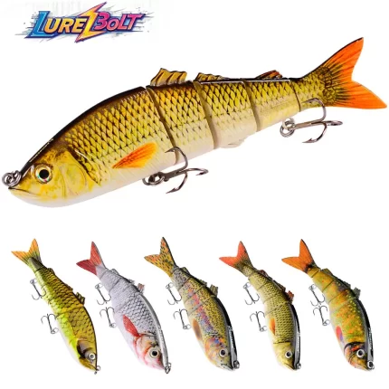 High-Quality Jointed Baitfish Lures for Various Freshwater Fish | LureBolt Brand