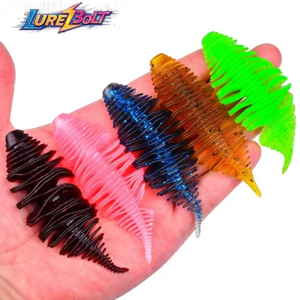 Multi-Color Soft Worm Fishing Lures for Freshwater Fishing | 5pcs