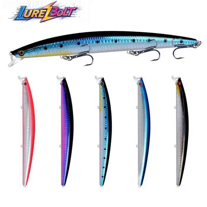 Reflective Long Casting Slender Fishing Lure Set | Powerful Tool for Predatory Fish