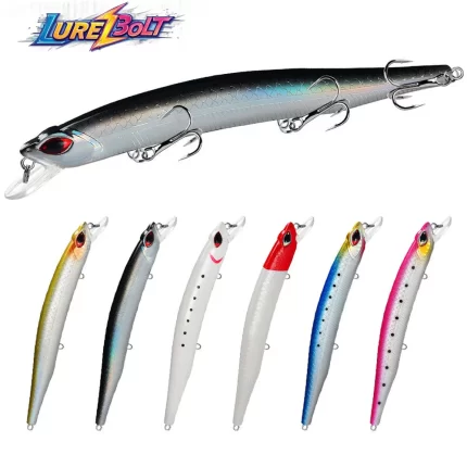 Long Casting Deep Diving Multi-Color Hard Bait Set | Built for Predatory Fish