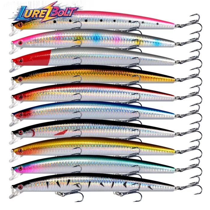 Slim Long Casting Metal Hard Bait Set - For Fast Action & Distance Casting