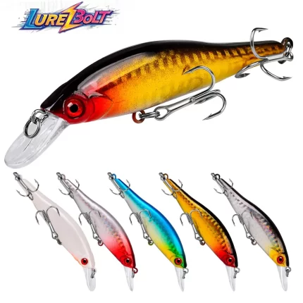Effective Fishing Lures - LureBolt Realistic Floating Hard Bait for Anglers - 6 Colors Available