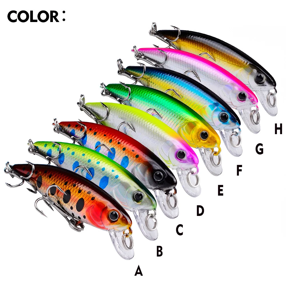 Front profile of the Sinking Minnow Lure, illustrating its streamlined design for effective casting.