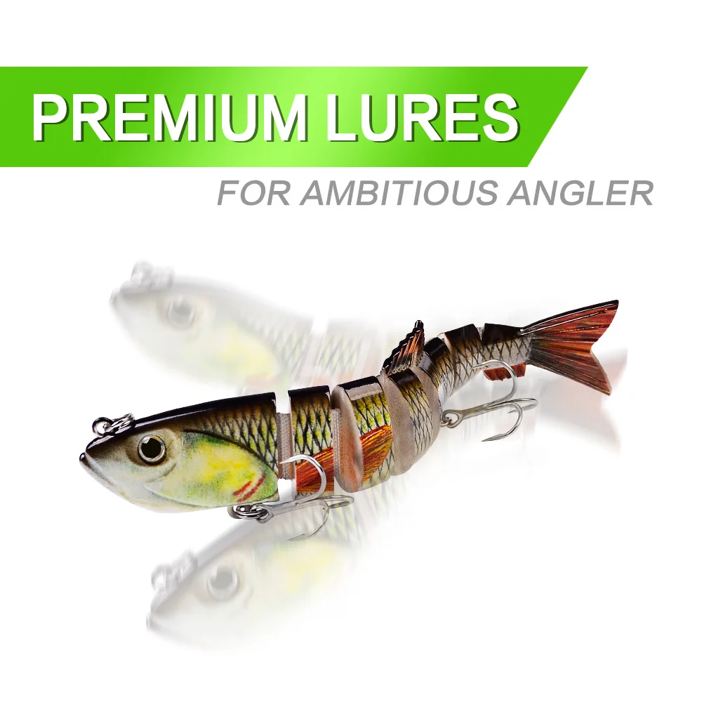 Premium lures for ambitious anglers showcasing reflective finish and realism