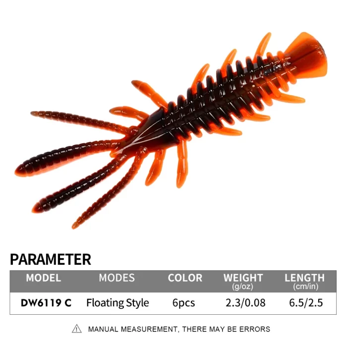 High-Efficiency Red Soft Plastic Lures - Essential Fishing Gear for Every Occasion |10pcs - Image 10