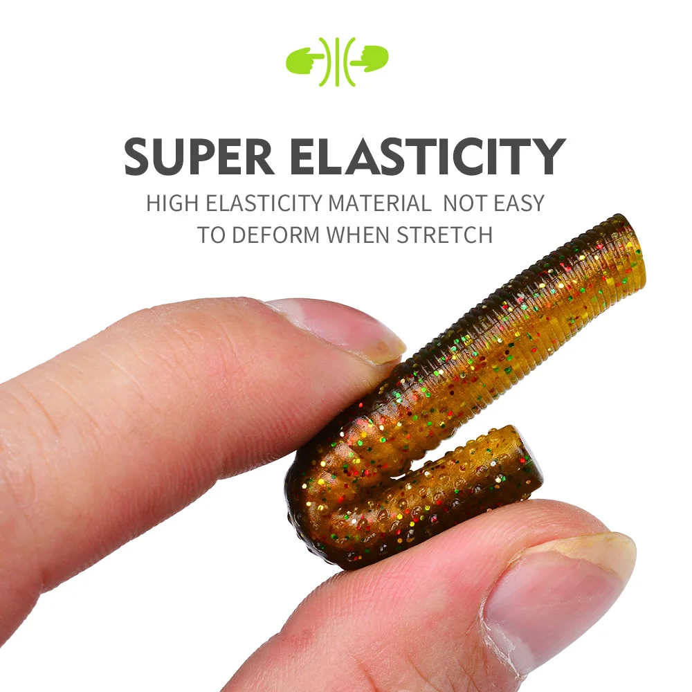 Highlighting the elasticity of the worm body