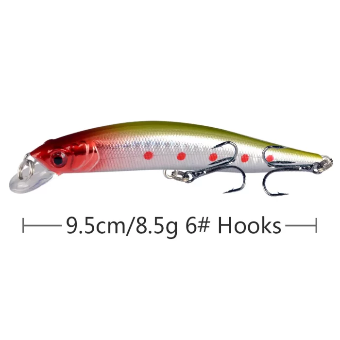 Multicolor Long Casting Deep Water Stickbait Lure Set | Ideal for Freshwater and Saltwater Fishing - Image 10