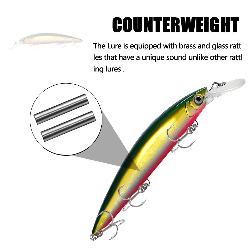Close-up of the LureZ Bolt Fishing Lure showing its 3D eyes and solid structure