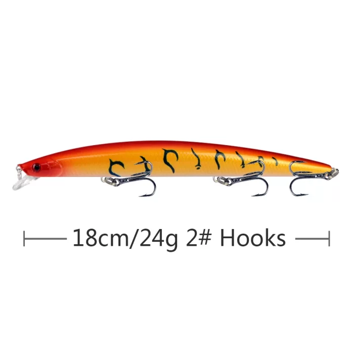 Long Distance Casting Minnow | Slender Body Lure for Sea Bass Fishing - Image 10