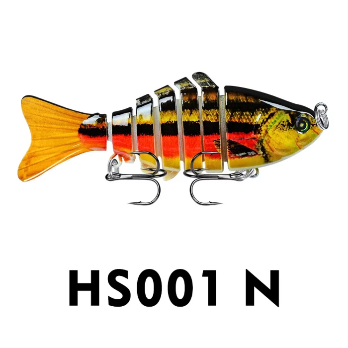 Lifelike Fish-Shaped Segmented Fishing Lure Set - Realistic Fish Lures for Various Fishing Needs - Image 7