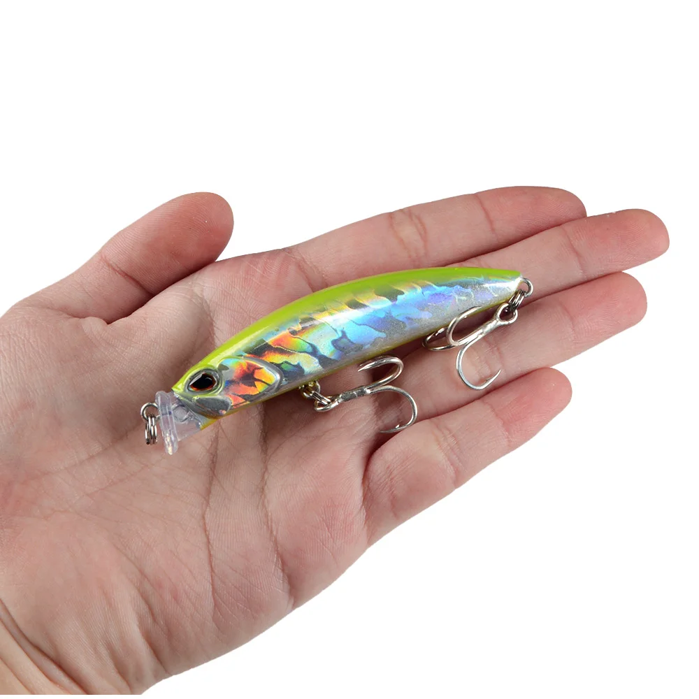 LureZ Bolt Fishing Lure with a natural green and silver pattern