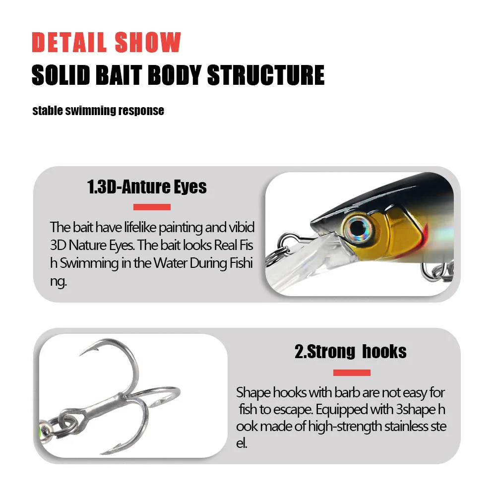  LureZ Bolt Fishing Lure in blue and yellow with a realistic swimming design