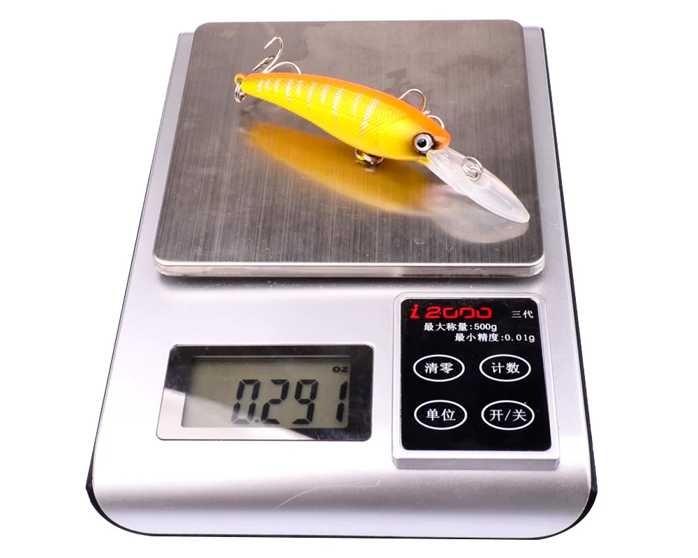 Fishing lure weight scale showing 0.29 grams