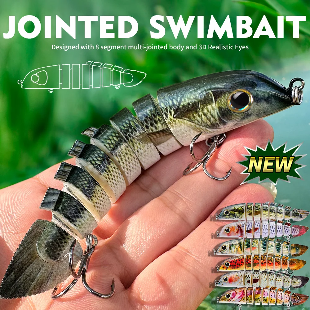 Designed with 8 segment multi-jointed body and 3D realistic eyes