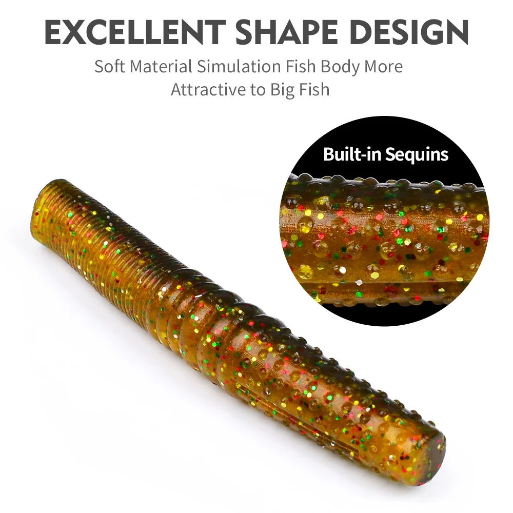 Display of built-in sequins for added attraction