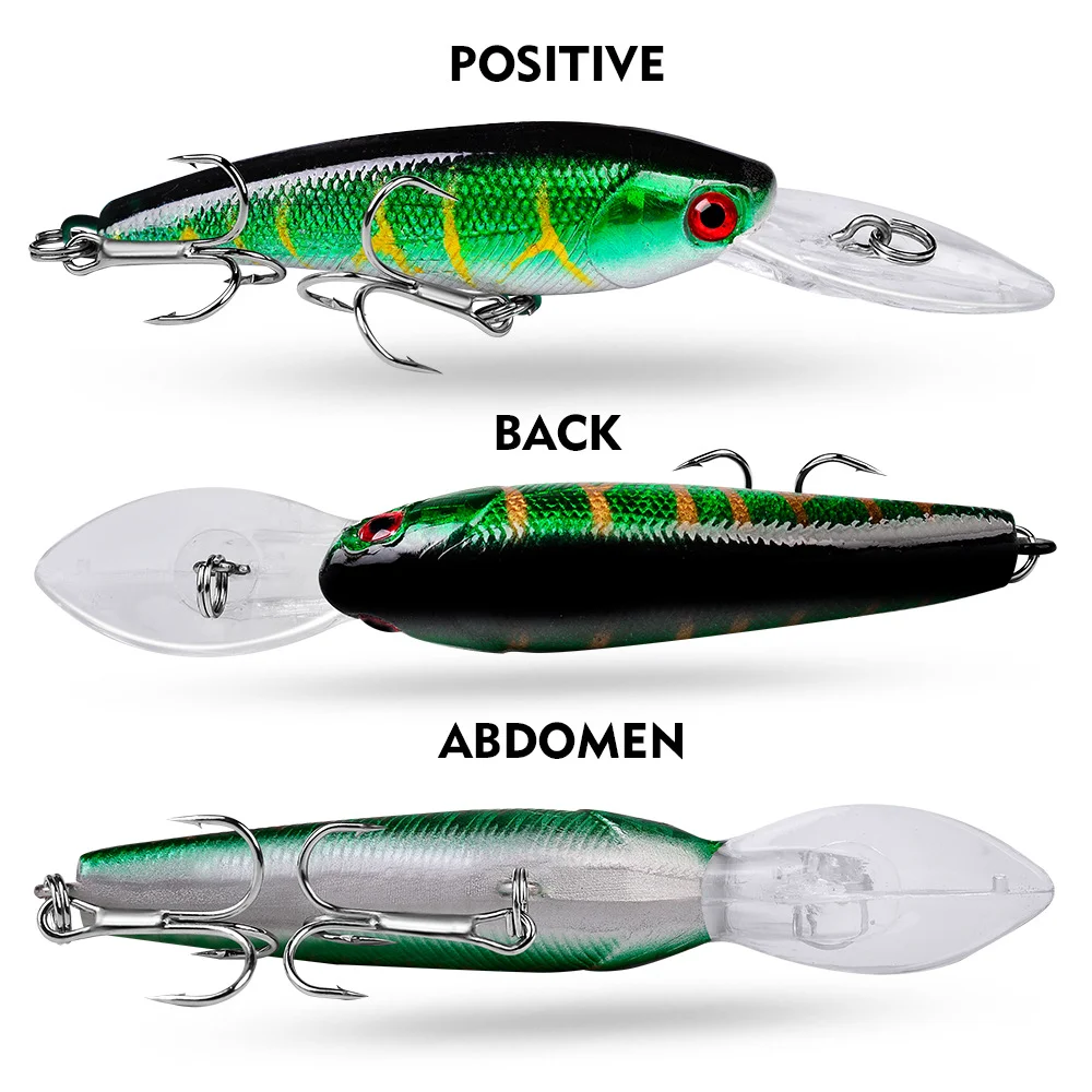 Single yellow-green lure with inner ball system highlighted