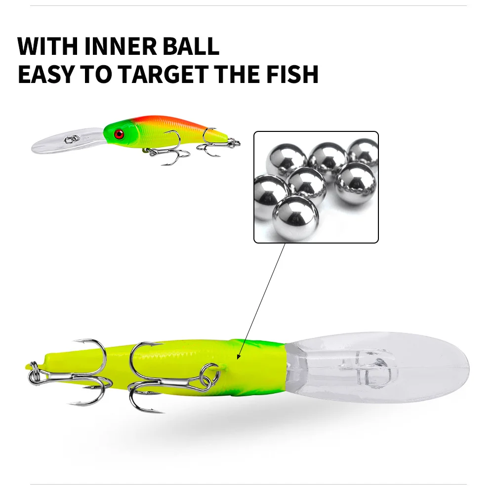 Side profile of the Minnow Lure, illustrating its sleek design for optimal casting.