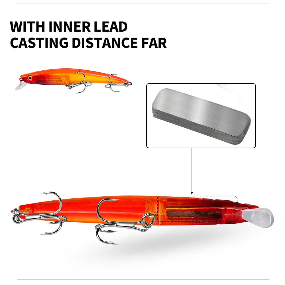 Bottom view of the lure, emphasizing its floating capability and detailed features.