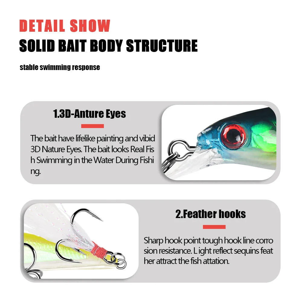LureZ Bolt Fishing Lure in white and blue with noise-producing balls