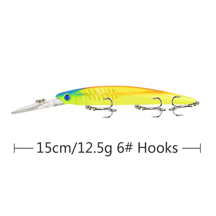 Deep Diving Minnow - Long Lip Hard Bait in Multi Colors - Image 2