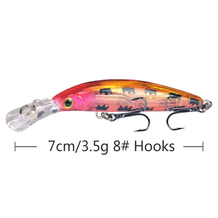 Shallow Diving Fat Minnow- High Buoyancy Hard Lure for Shore Fishing - Image 2