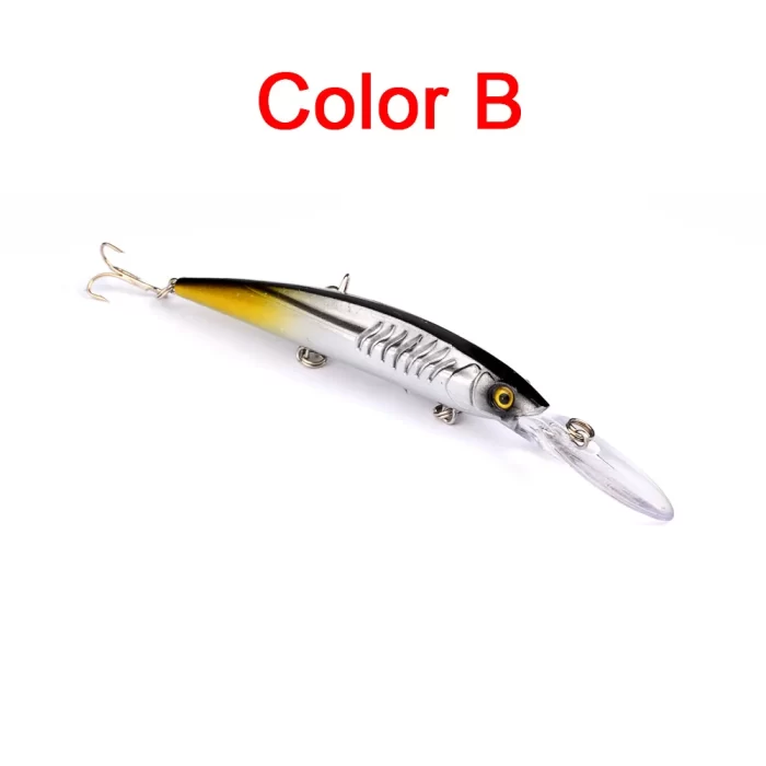 LureBolt Deep Diving Minnow Lures - Hard Crankbait Fishing Lures for Deep Water Angling - Image 2
