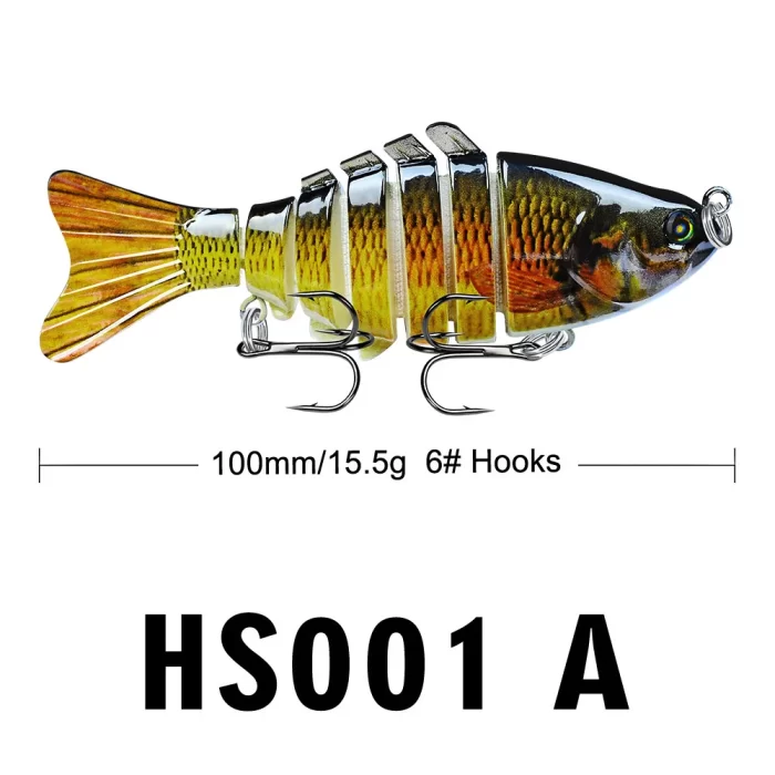 Lifelike Fish-Shaped Segmented Fishing Lure Set - Realistic Fish Lures for Various Fishing Needs - Image 8