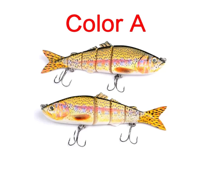 Colorful Lifelike Segmented Fishing Lure Set - Realistic Fish Shapes for Freshwater and Saltwater Fishing - Image 5
