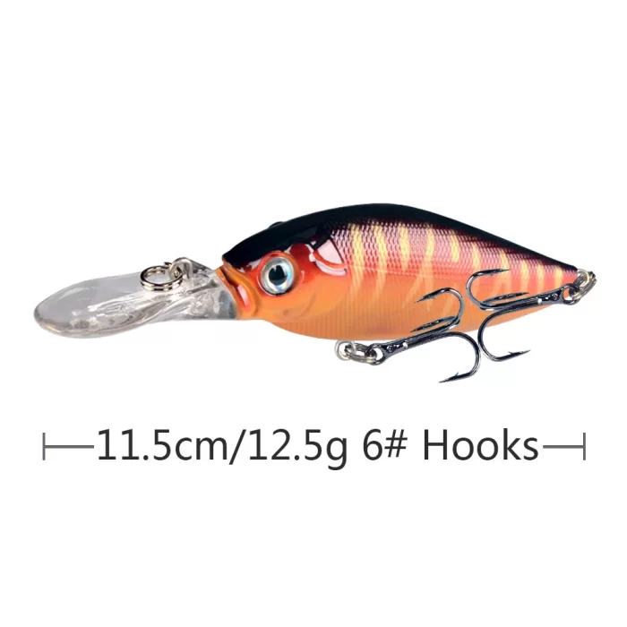 Multicolor Deep Diving Hard Bait Lure Set | Essential Gear for Effective Fishing - Image 2