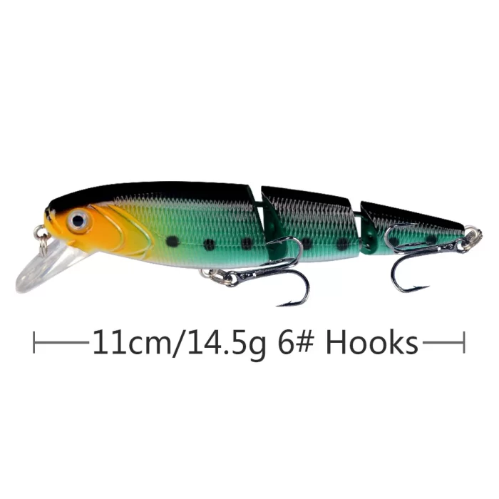 Jointed Swimbait Hard Lure - Realistic Motion Bass Fishing Bait - Image 2
