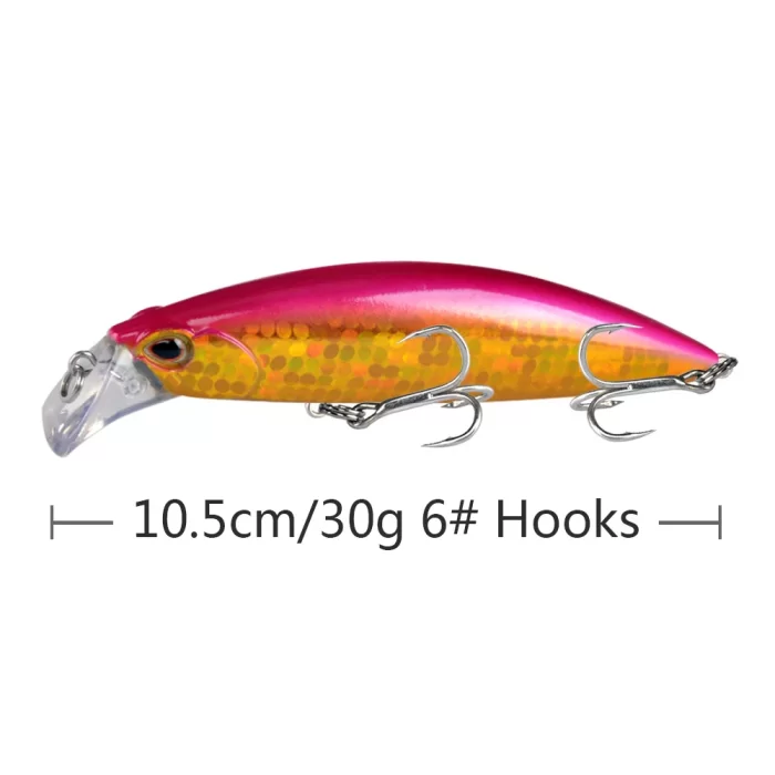 Rainbow Reflective Fishing Lure | Multi-Color Hard Bait with High Visibility & Realistic Action - Image 2