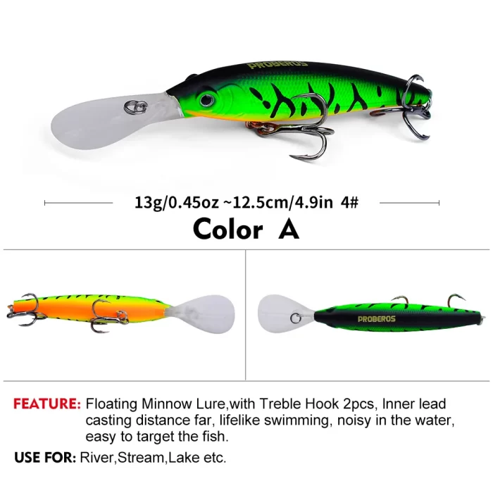 PROEROS Deep Diving Long Lip Fishing Lures - Best Crankbaits for Deep Water Fishing - Image 2