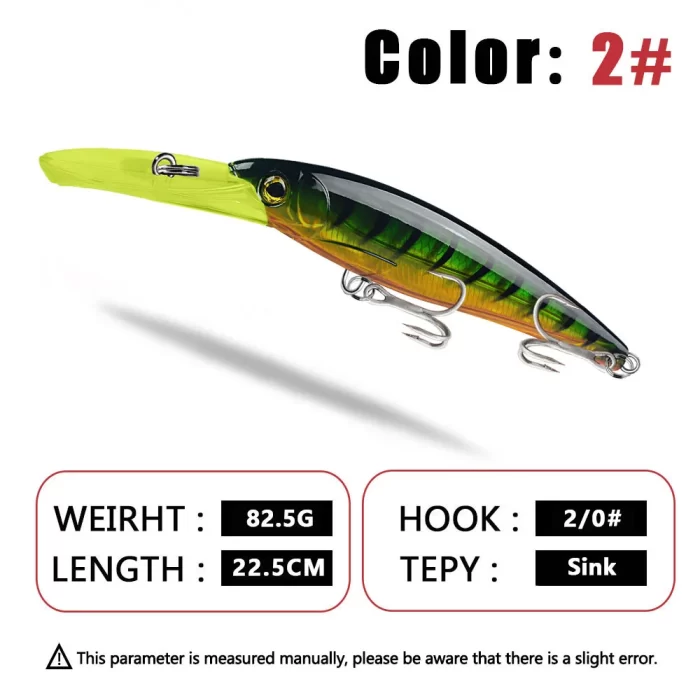 Floating Deep Diving Crankbait for Catching Freshwater and Saltwater Predators - Image 3