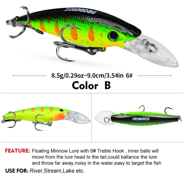 LureBolt Deep Diving Long Lip Lures - Top Deep Water Fishing Crankbaits for Anglers - Image 5