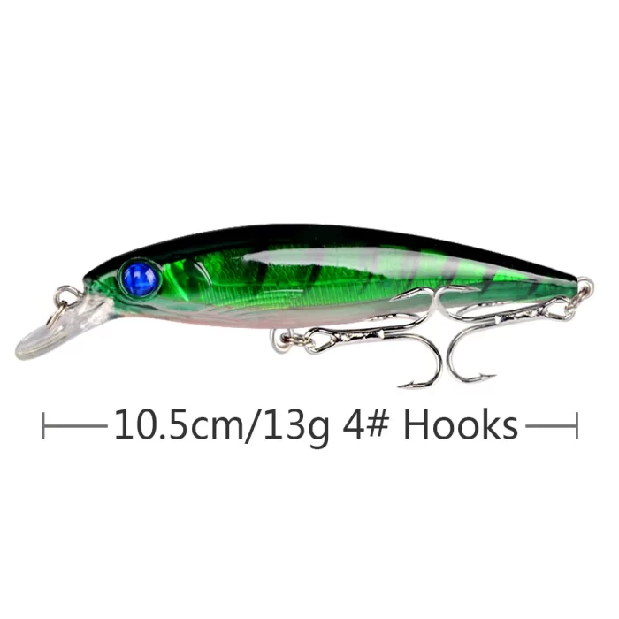 Medium Diving Minnow - Short Lip Multi-Color Hard Bait - Image 3