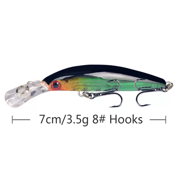 Shallow Diving Fat Minnow- High Buoyancy Hard Lure for Shore Fishing - Image 3