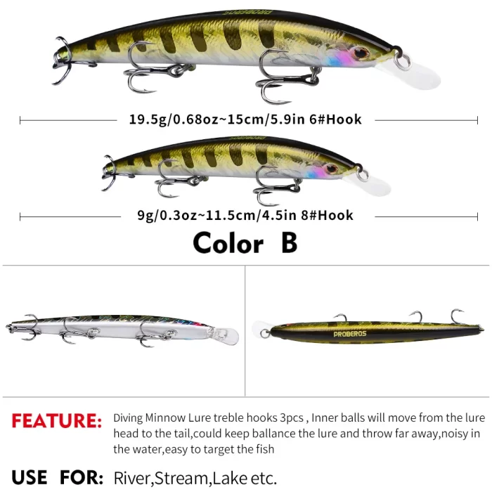 LureBolt Lifelike Minnow Lure Long Casting Reflective Hard Bait for Lure Fishing - Image 5