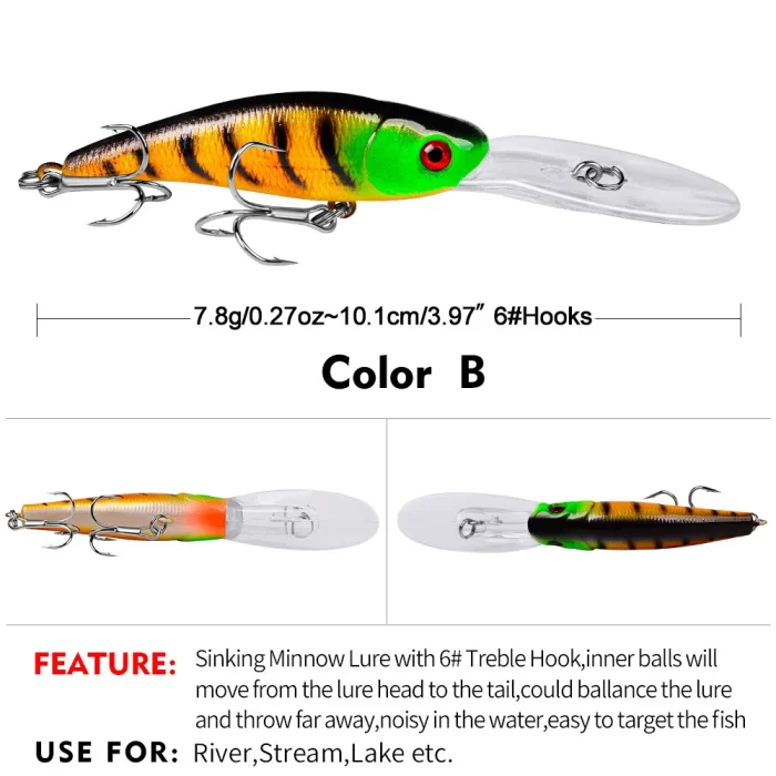 LureBolt Premium Fishing Lures | Deep Diving Hard Bait for Lure Fishing & Bass - Image 8