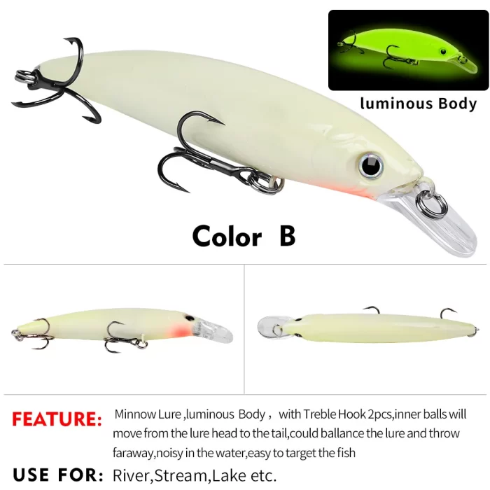 Red Head Artificial Lure Set - Multiple Baits for Freshwater and Saltwater Fishing - Image 3